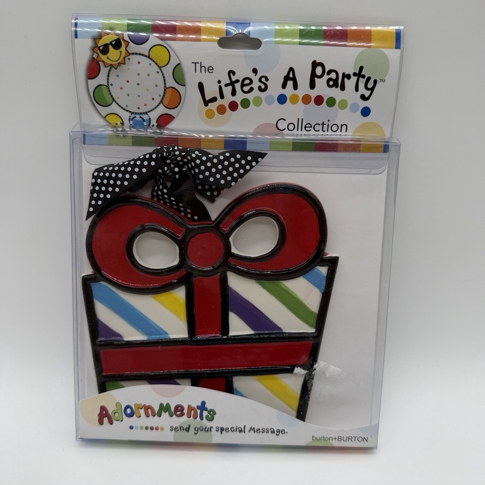 Life's A Party Collection Decorative All Occasion Ornament Messages Adornments